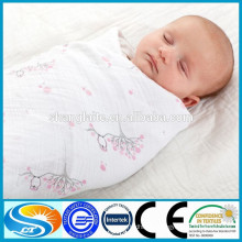 cotton muslin baby swaddle wrap baby blanket